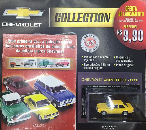 Coleção de miniaturas da Chevrolet chega às bancas em novas regiões do Brasil