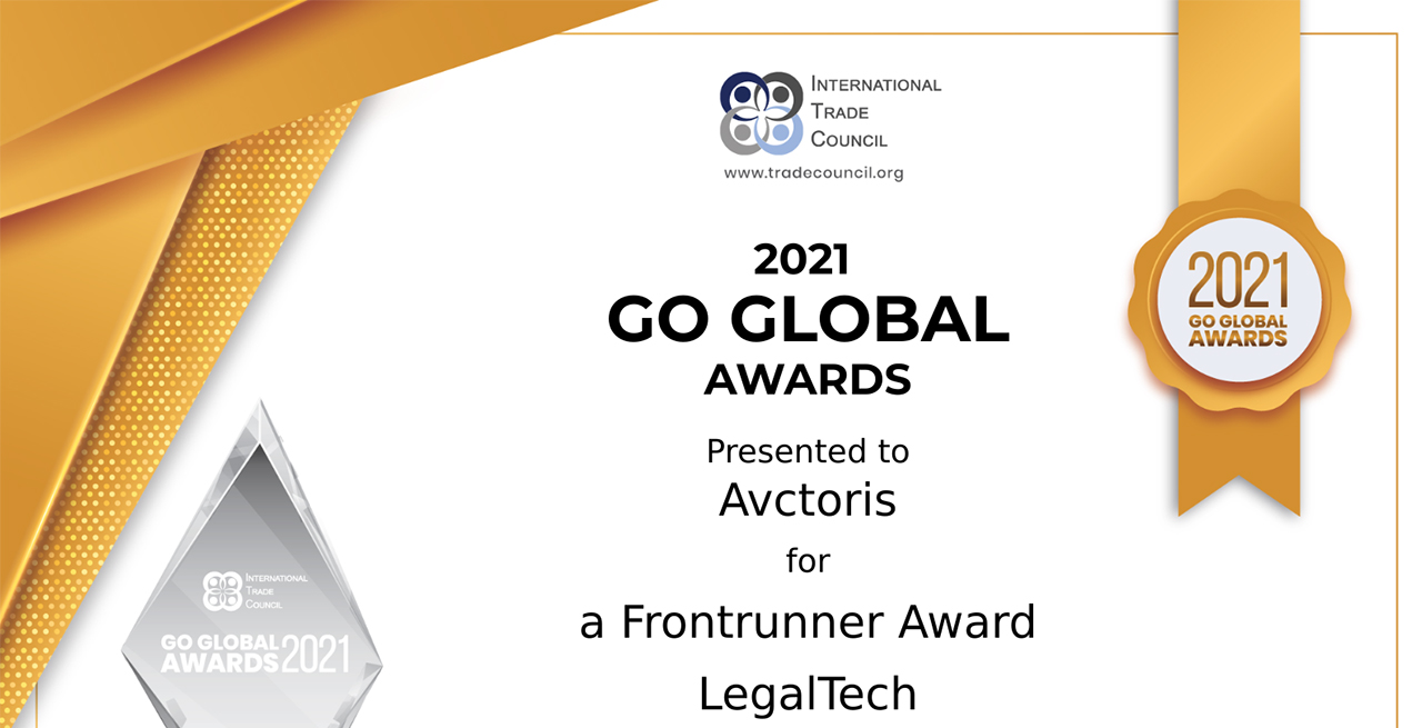 Avctoris recebe prêmio internacional “Legaltech de Vanguarda”