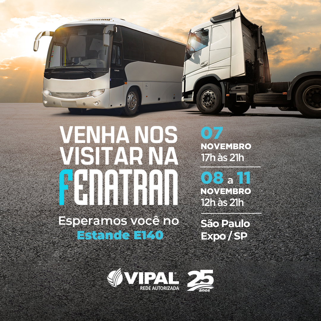 Vipal Borrachas lança nova banda e leva a força de sua Rede Autorizada para a Fenatran 2022