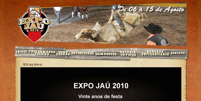 Expo Jaú inicia dia 06 de Agosto