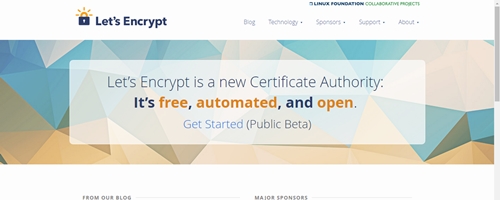 SSL grátis, automático e com autoridade de certificação aberta.