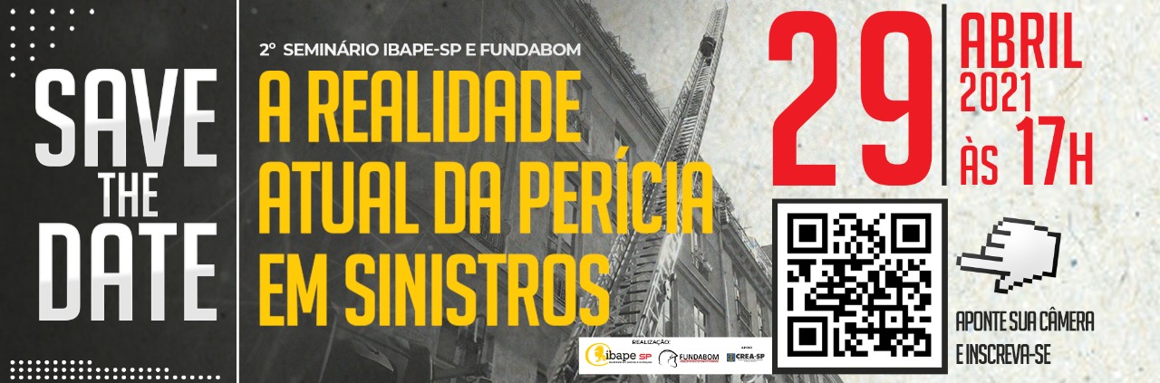 Ibape∕SP e FUNDABOM realizam seminário on-line sobre a realidade atual da perícia em sinistros