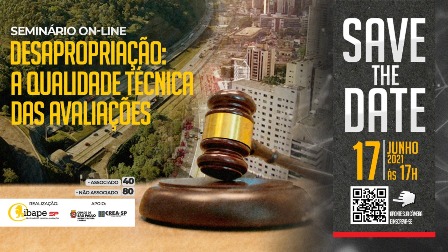 Ibape-SP reúne poder público, juízes e especialistas em seminário de avaliações técnicas em desapropriações