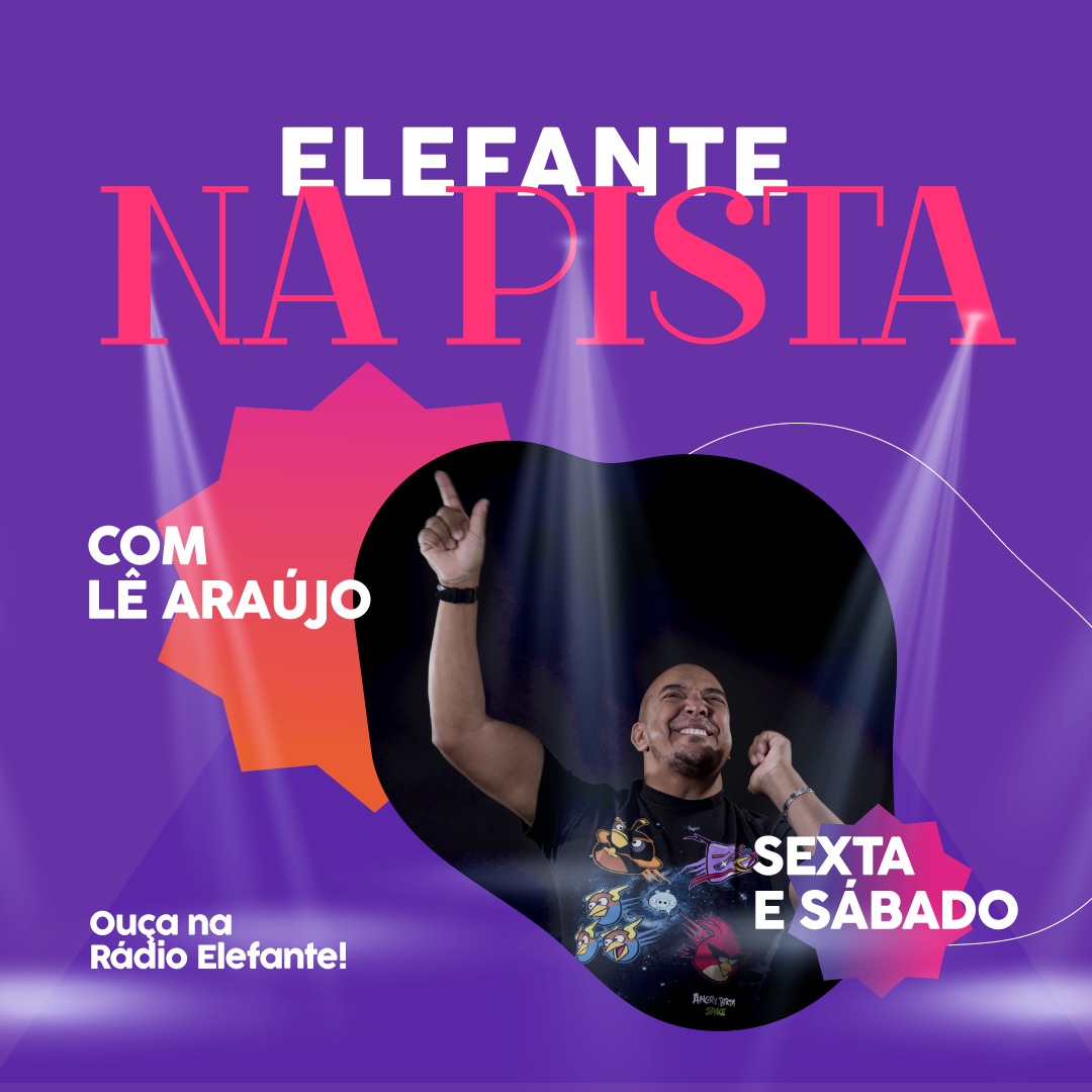 Com setlist do DJ Lê Araújo, Rádio Elefante estreia novo programa