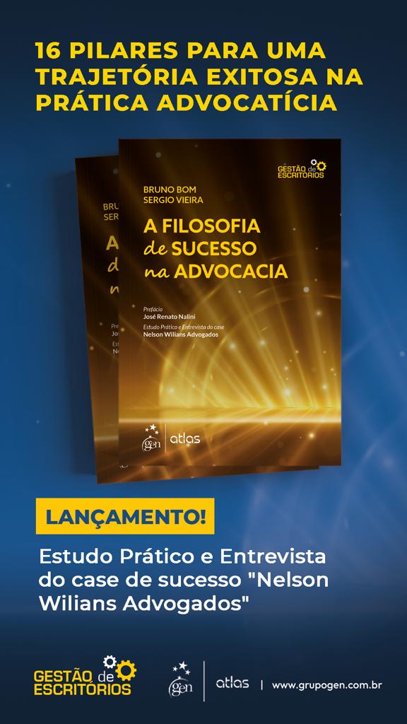 Bruno Pedro Bom e Sergio Rodrigo Russo Vieira anunciam a obra “A Filosofia de Sucesso na Advocacia”