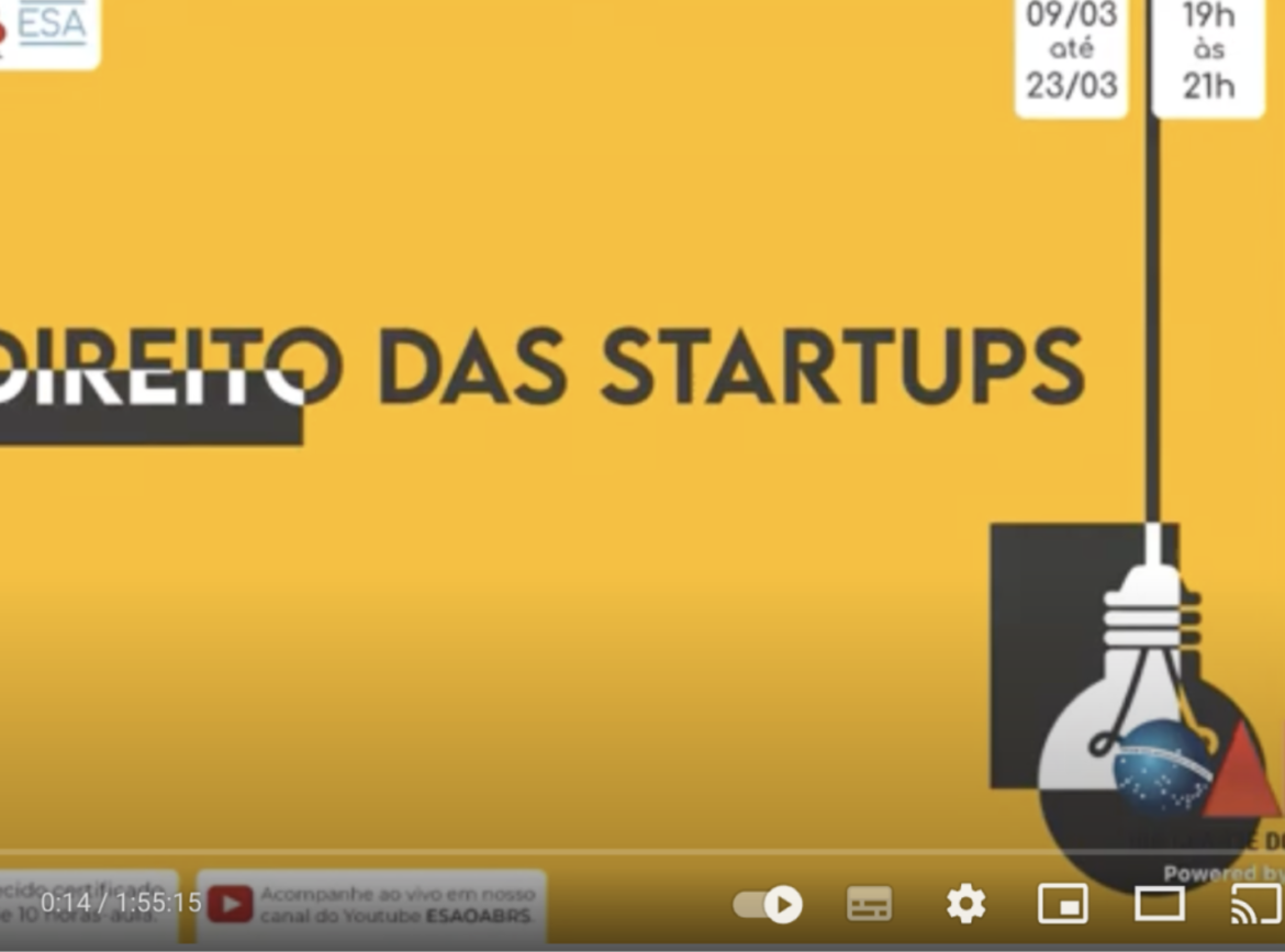 O mercado do direito de Startups