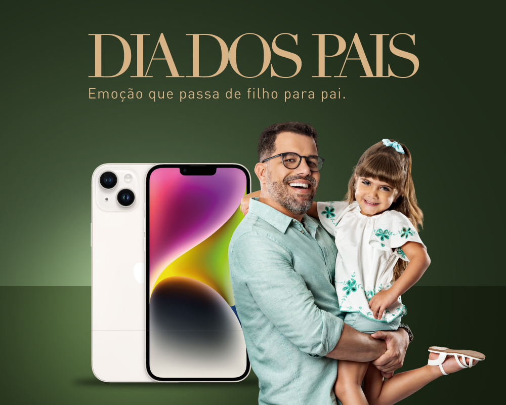Shopping sorteia cinco Iphones 14 em campanha de Dia dos Pais