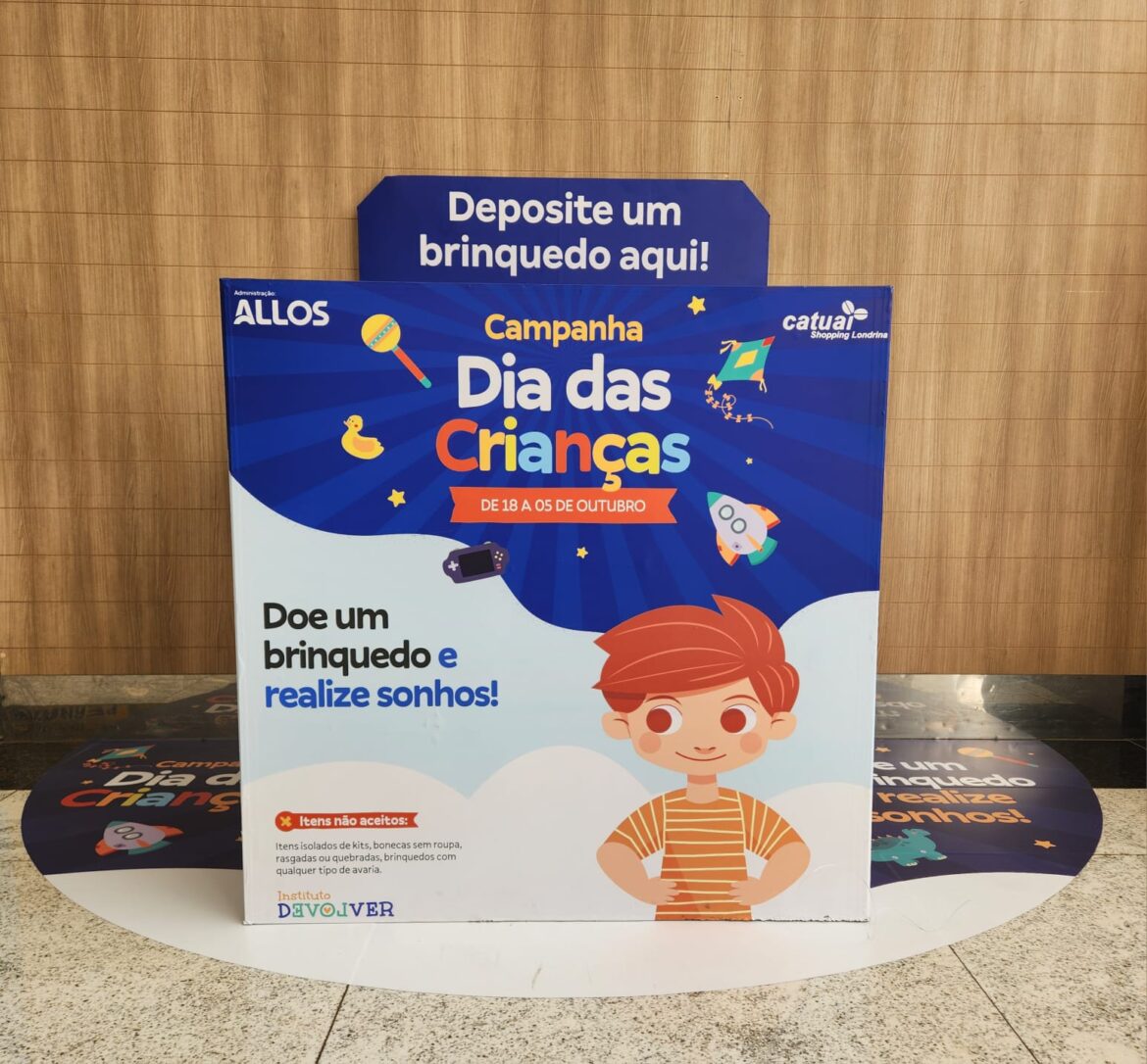 Dia das Crianças: shopping realiza campanha de arrecadação de brinquedos