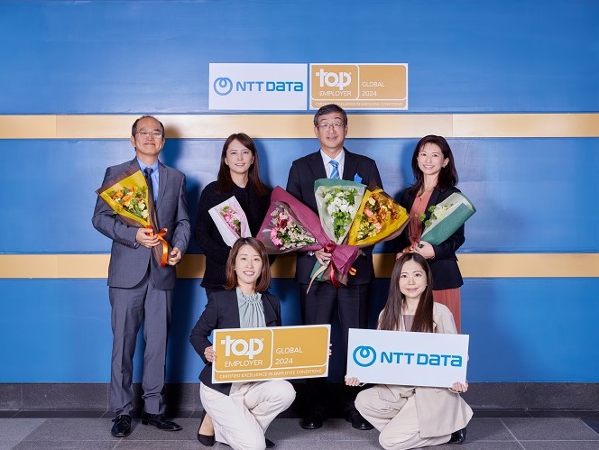 NTT Data é reconhecida como Global Top Employer 2024