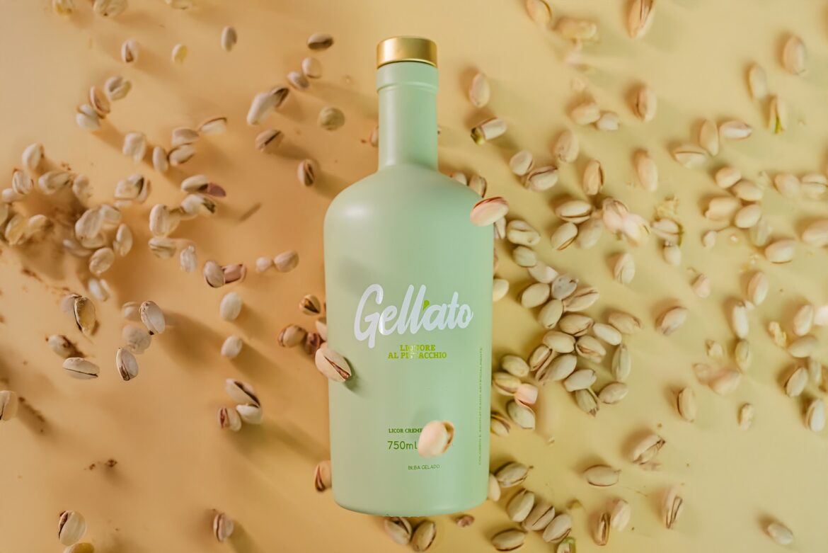 Empresários inovam e lançam licor de pistache inspirado em gelatos italianos 